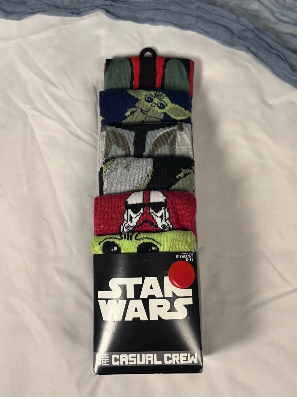 Star Wars Kids Crew Socks - Green, Red, Black, Blue